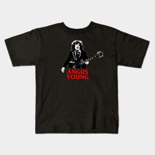 Angus Young - Engraving Kids T-Shirt